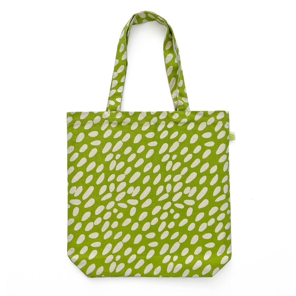 An Easy Tote Bag with hand-painted artwork made from lightweight cotton canvas by See Design.