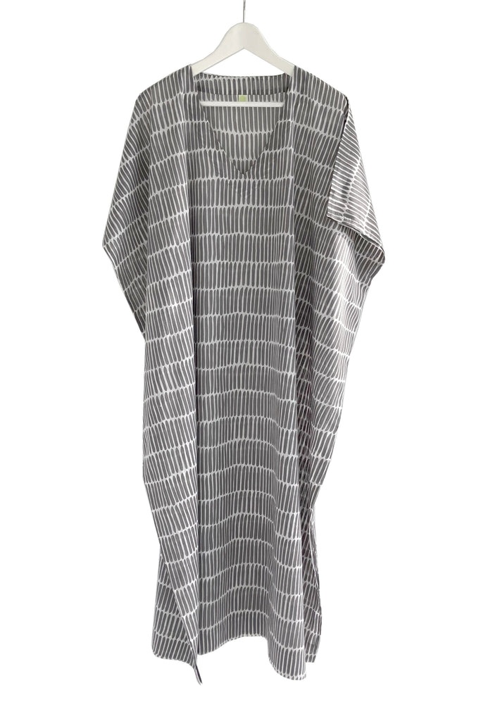 A See Design cotton voile caftan long dress, perfect as a beach cover up.