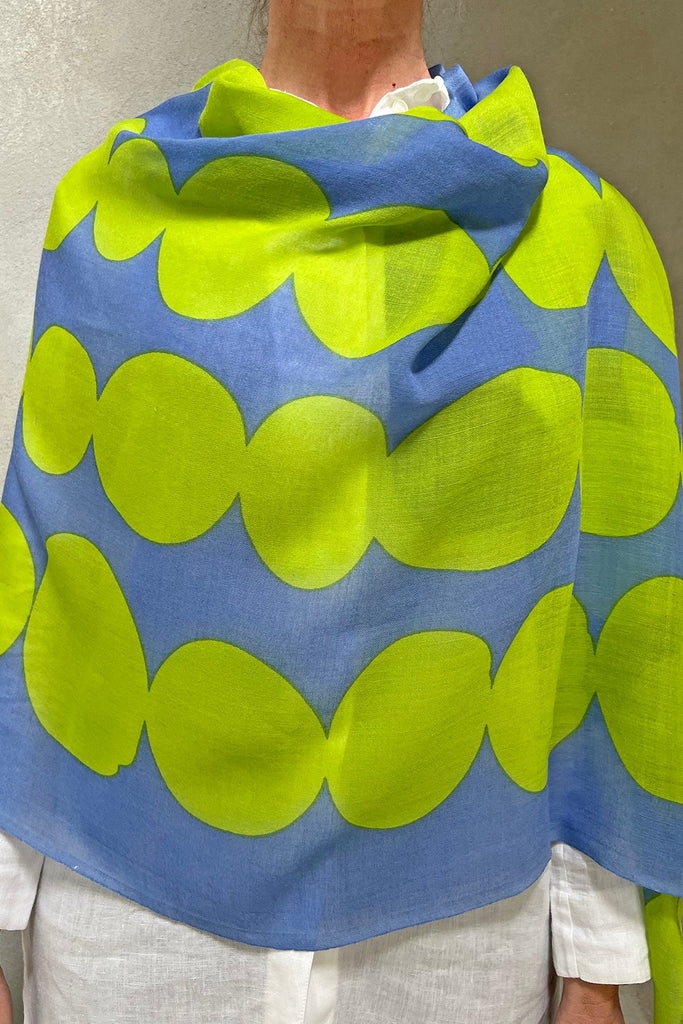 A See Design Wool Scarf with beautiful patterns.