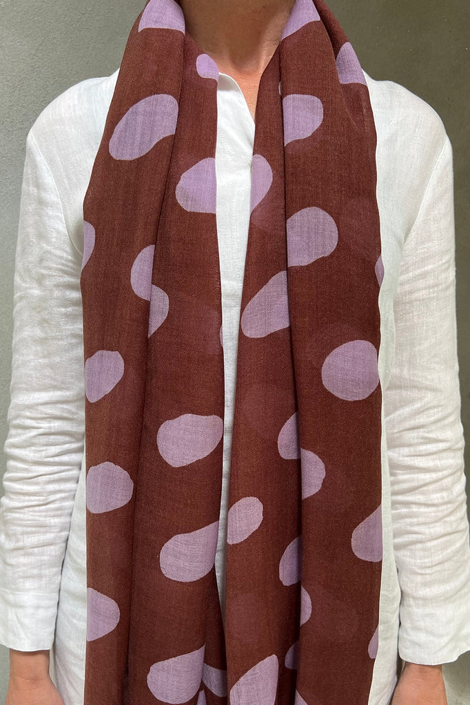 A See Design Wool Scarf with beautiful patterns.