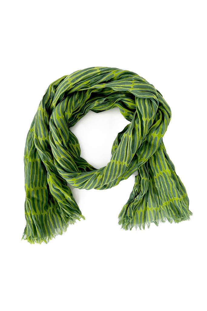A lightweight Cotton Scarf by See Design on a white background.