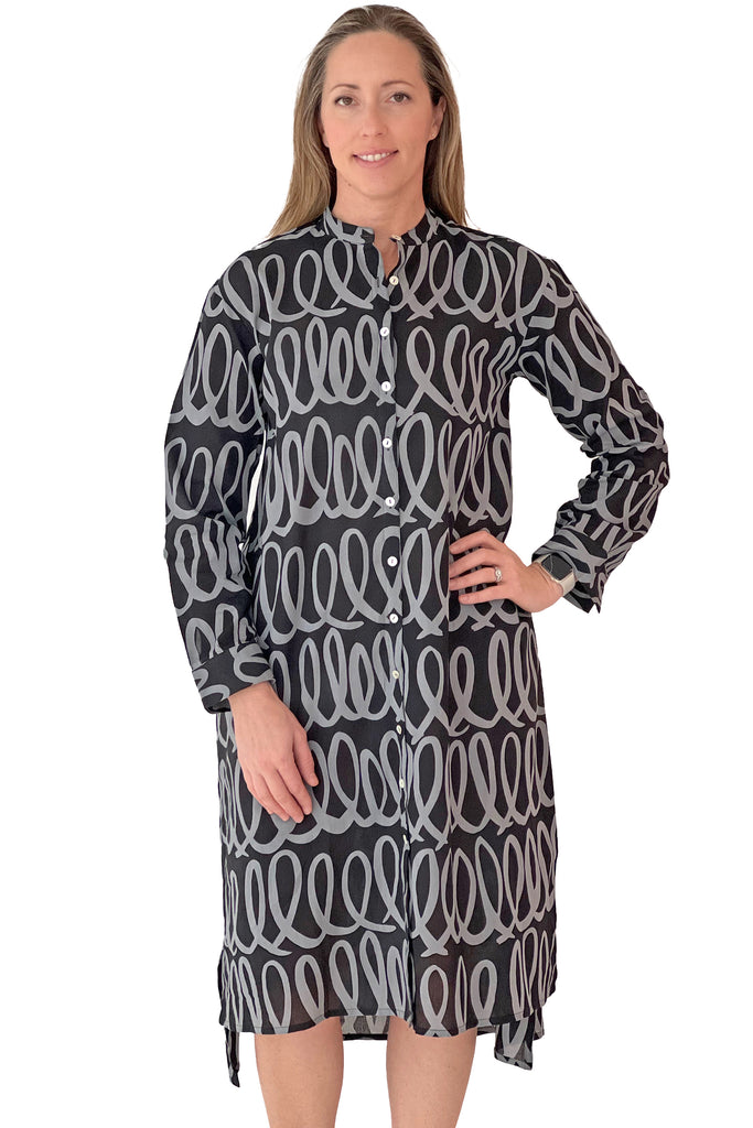 Shirt Dress Verse Coal/Black / M/L